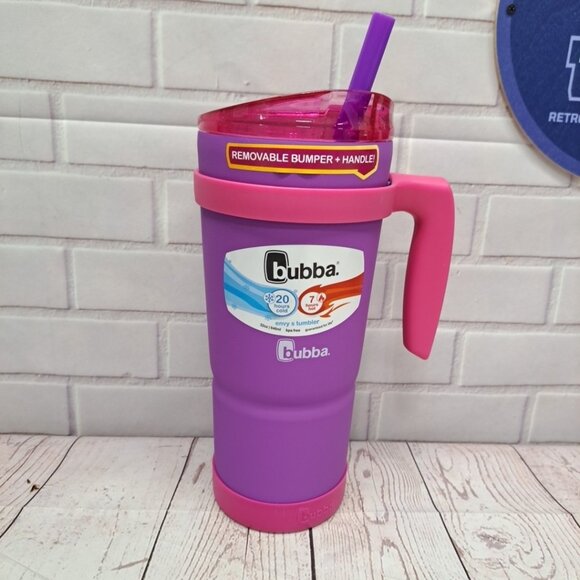 Bubba Envy-S Stainless Steel 32 oz. Tumbler Removable Handle & Bumper Purple - Picture 1 of 6